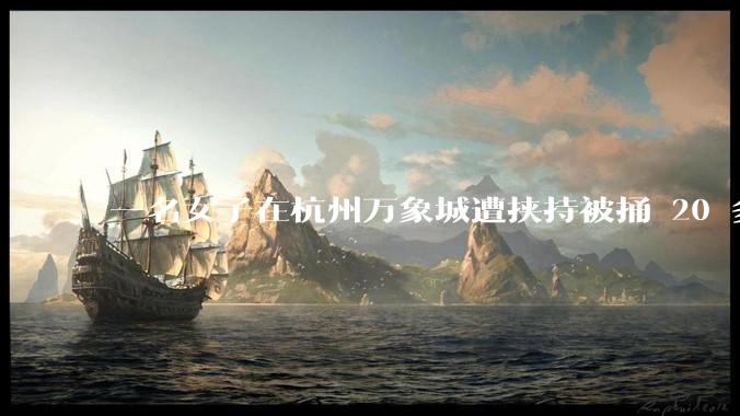 一名女子在杭州万象城遭挟持被捅 20 多刀,隆胸***体救了一命,这反映出哪些公安系统的问题?