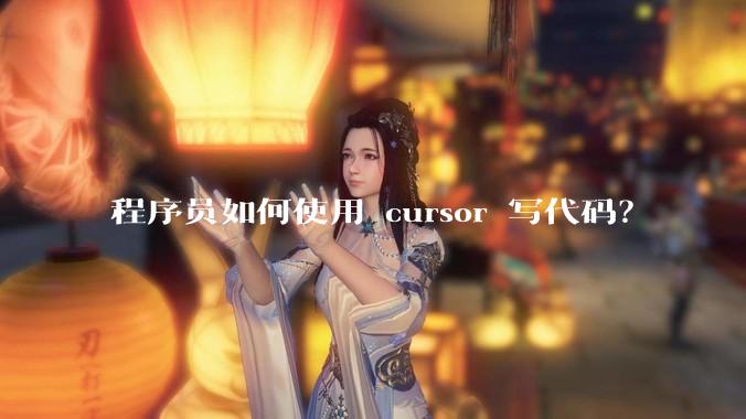 程序员如何使用 cursor 写代码？