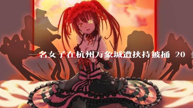 一名女子在杭州万象城遭挟持被捅 20 多刀,隆胸***体救了一命,这反映出哪些公安系统的问题?