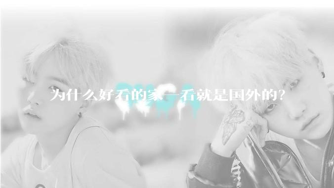 为什么好看的家一看就是国外的？