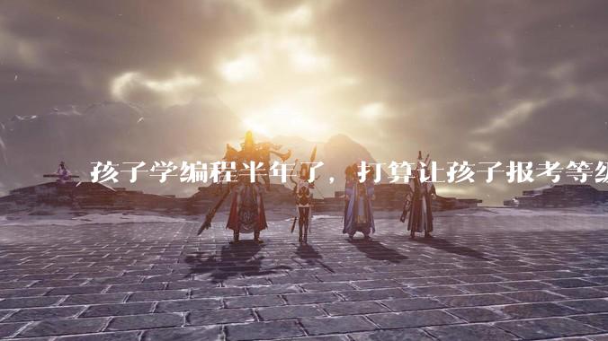 孩子学编程半年了,打算让孩子报考等级考试,大家觉得等级考试证书有用吗?